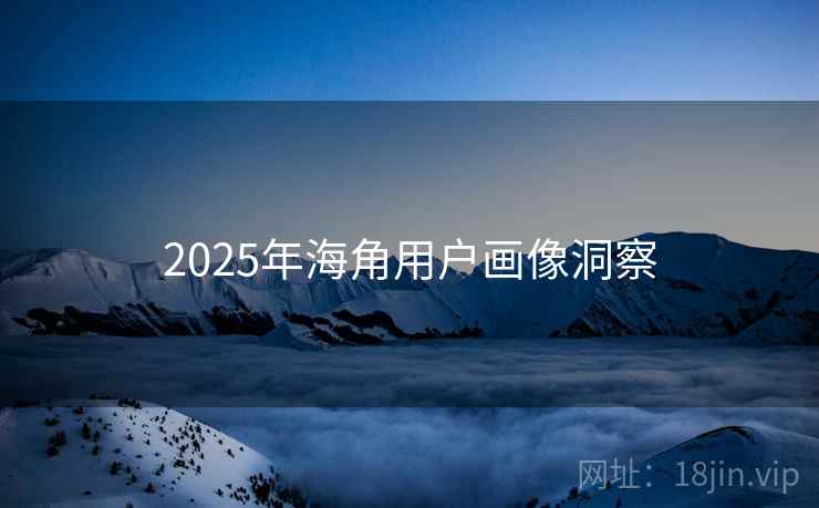 2025年海角用户画像洞察